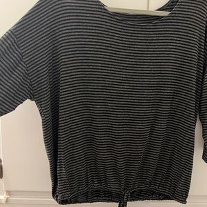 Black and grey striped shirt